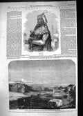 Old 1857 Mutiny India Nan Sahib Lucknow Goomtee Iron Bridge River Sce Victorian