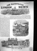 Antique Print 1858 Delhi India Siege Looted House Gate Palace Architecture 19th