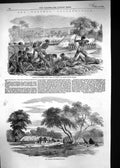 Old 1856 Santhal Insurrection Attack Sepoys Hill Village Country Nati Victorian