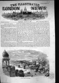 Original Old Antique Print 1857 View City Delhi India Mountains Buildings 19th