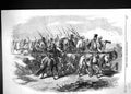 Original Old Antique Print 1859 War Siers Tantia Topee Siery Horses Weapons
