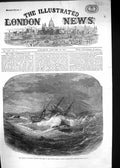 Old 1867 Life-Boat Rescue Danish Barque Aurora Borealis Ship Ramsgate Victorian
