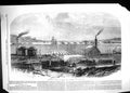 Antique Old Print 1867 Admiralty Works St. Mary'S Isle Chatham Brick-Field 19th