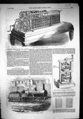 Old 1855 Scheutz Calculating Machine M'Connell Locomotive Train Engin Victorian