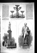 Old 1866 Statue Godley Canterbury Henry Ward Ceylon Alderman Harvey L Victorian