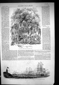 Old 1849 Mardyke Cork Ireland Royal Ships Harbour Victoria Albert La Victorian
