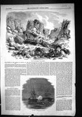 Old 1855 Scene Interior Mamelon War Ship Sidon Steamer Shelling Kertc Victorian