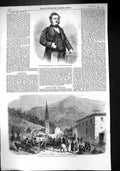 Antique Print 1860 John Orrell Lever Modane Savoy French Siers War Chambery