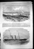 Old 1856 Camp Aldershott Queen'S Pavilion Railway Company Steam Ship Victorian