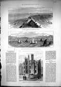 Old 1881 Lincoln'S-Inn Buildings Boats British Squadron Ship Great Wa Victorian