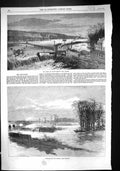 Old 1866 Flood Cowley Bridge Exeter Overflow River Thames Windsor Lon Victorian