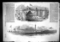 Original Old Antique Print 1852 Great Grimsby New Dock Banquet Lock-Pit 19th