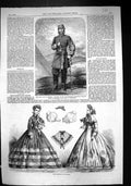 Old 1862 Paris Fashion October Civil War America Colonel European Bri Victorian