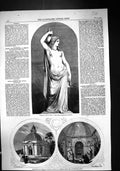 Old 1858Statue Rebecca Mausoleum Mortuary Chapel Assheton Smith Tedwo Victorian