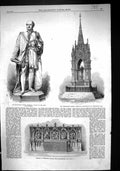 Old 1867 Reredos Prestwich Church Manchester Albert Memorial Statue C Victorian