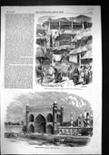 Old 1857 Entrance Gateway Taje Mahal Agra Sirinagur Cashmere Street S Victorian