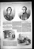 Antique Print 1852 Trim School Duke Wellington Portrait Room Dangan Castle 19th