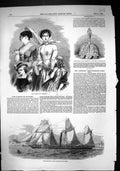 Old 1849 Paris Fashion September Silver Bell Earl Shrewsbury Bosphoru Victorian