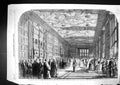 Old Print 1858 Queen Birmingham Interim Managers Great Gallery Aston Hall 19th