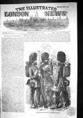 Original Old Antique Print 1856 Garrison Guards War Crimea Aldershott Victorian