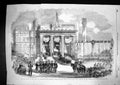 Old 1855 Inauguration King Portugal Receiving Keys City Homage Troops Victorian