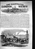 Original Old Antique Print 1855 Perekop Crimea War Siers Horses Weapons Richter