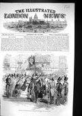 Old Print 1855 Distribution Crimea War Medals Horse Guards Majesty Queen 19th