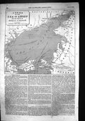 Old 1855 Chart Sea Azoff Map Straits Kertch Yenikale Crimea Anapa Gul Victorian