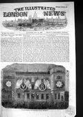 Old 1856 Peace Illuminations Ordnance Office Pall Mall London England Victorian