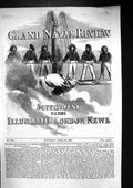 Original Old Antique Print 1856 Grand Naval Review Sailors Ship Mast Spithead