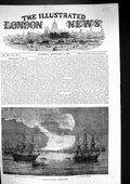 Old 1854 Conflagration Varna War Ships French Bayard H.M. Frigate Lea Victorian