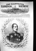 Antique Old Print 1854 Marshal St. Arnaud Commander-In-Chief Allied Armies 19th
