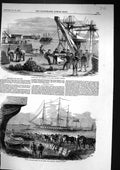 Old 1855 Landing Shell Case-Shot Royal Dockyard Woolwich Ship Horses Victorian