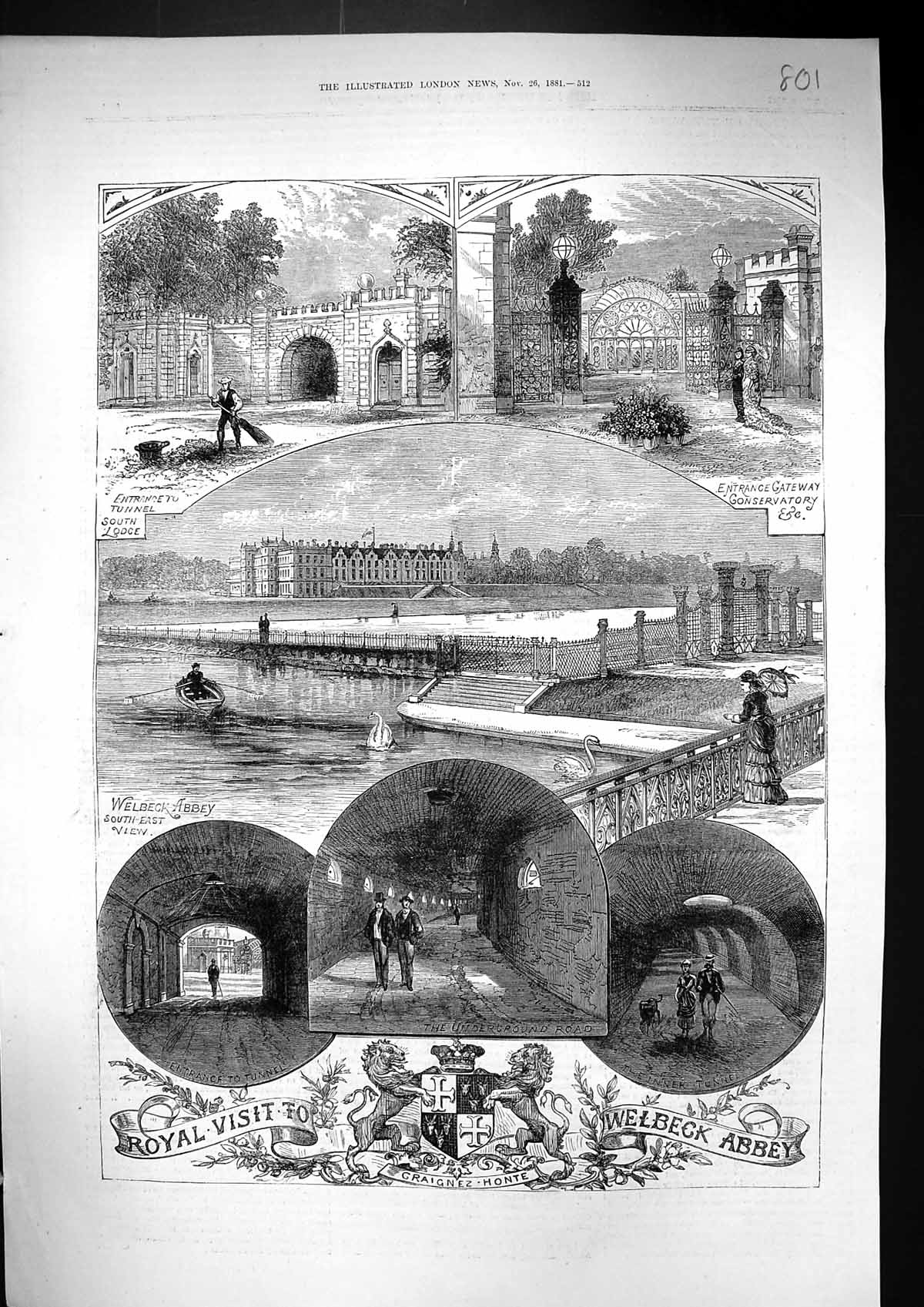 Old 1881 Welbeck Abbey Gateway Conservatory South Lodge Architecture Victorian