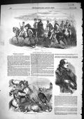 Old Print 1849 Hungarian Emigrants Shaumla General Guyon Kossuth Portrait 19th