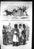 Old 1857 Naples Italy Calesso Curricolo Neapolitan Cavalry Infantry S Victorian