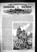 Original Old Antique Print 1857 Juggernauth Entrance Temple India Architecture