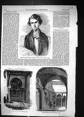 Old 1858 Rev. Archibald Campbell Tait Bishop London House Dey Mustaph Victorian