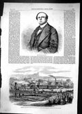 Old 1860 Don Jose De Salamanca Train Atlantic Railway James Town New Victorian