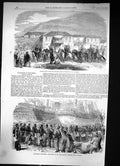 Old Print 1856 Singing Party Cossacks Kadikol Evacuation Crimea Siers Sh 19th