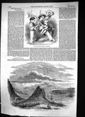 Antique Print 1854 Bulgarian Children Kustendjeh Kavarna Bay Town Baltschik