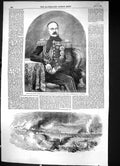 Old 1855 Prince Gortschakoff Commander-In-Chief Russian Army Crimea S Victorian