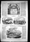 Old Print 1856 Quarantine Cemetery Odessa Monument Cstream Della Marmora 19th