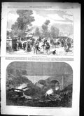 Old 1867 Agricultural Show Cheltenham Train Crash New Mills Peak Fore Victorian