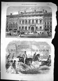 Old 1864 Building Garrick Club King-Street Covent Garden Horse Show I Victorian
