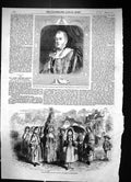 Old 1857 Earl Zetland Master Freemasons May Queen Glatton Huntingdons Victorian