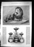 Old 1873 Lion Zoological Society Dessert Service Lord Northbrook Indi Victorian
