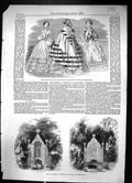 Old 1859 Goodwin Well Coffin Tissington Derbyshire Paris Fashion July Victorian