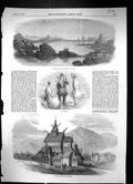 Old 1857 Coast Trondhjem Lapland Laplanders Norwegian Church Borgund Victorian