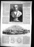 Old 1869 Bust Pakington Asylum Arlsey Bedfordshire Rifle Association Victorian